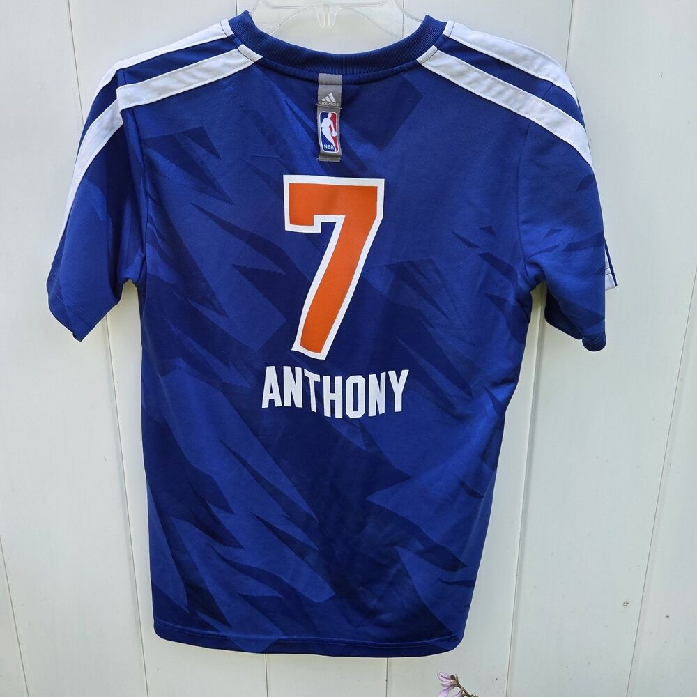 Adidas New York Knicks NBA Carmelo Anthony #7 Youth Large 14/16 Jersey Shirt